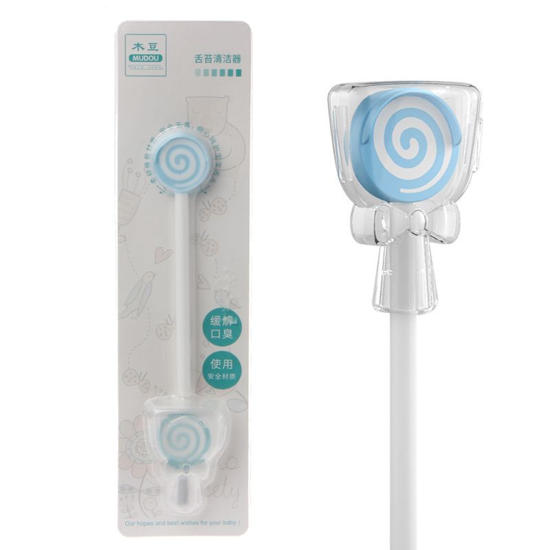 Lollipop Style Baby Tongue Scraper